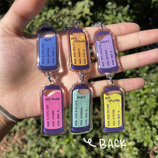 Risograph Ink Tubes Linking Charms