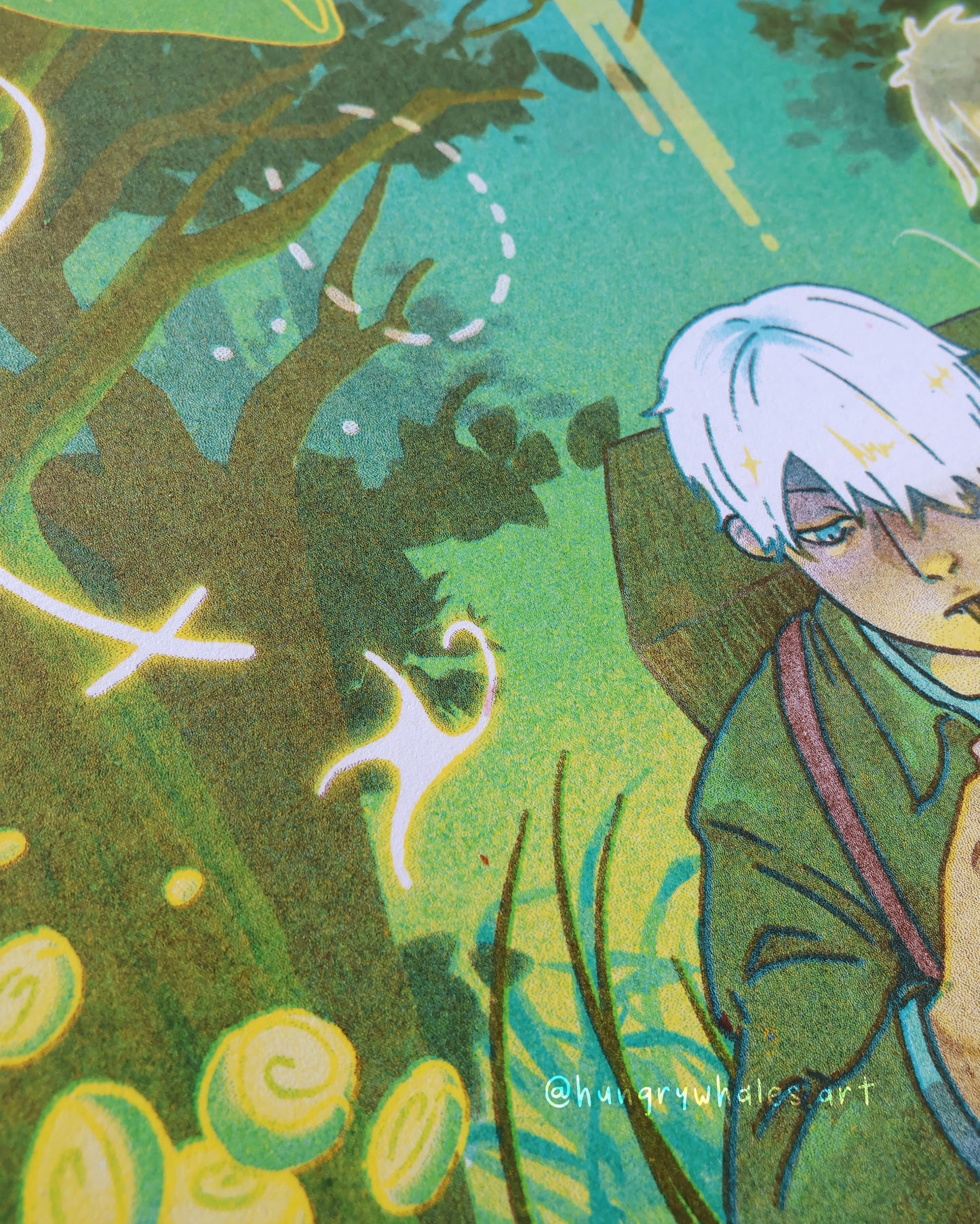 Mushishi Risograph Print