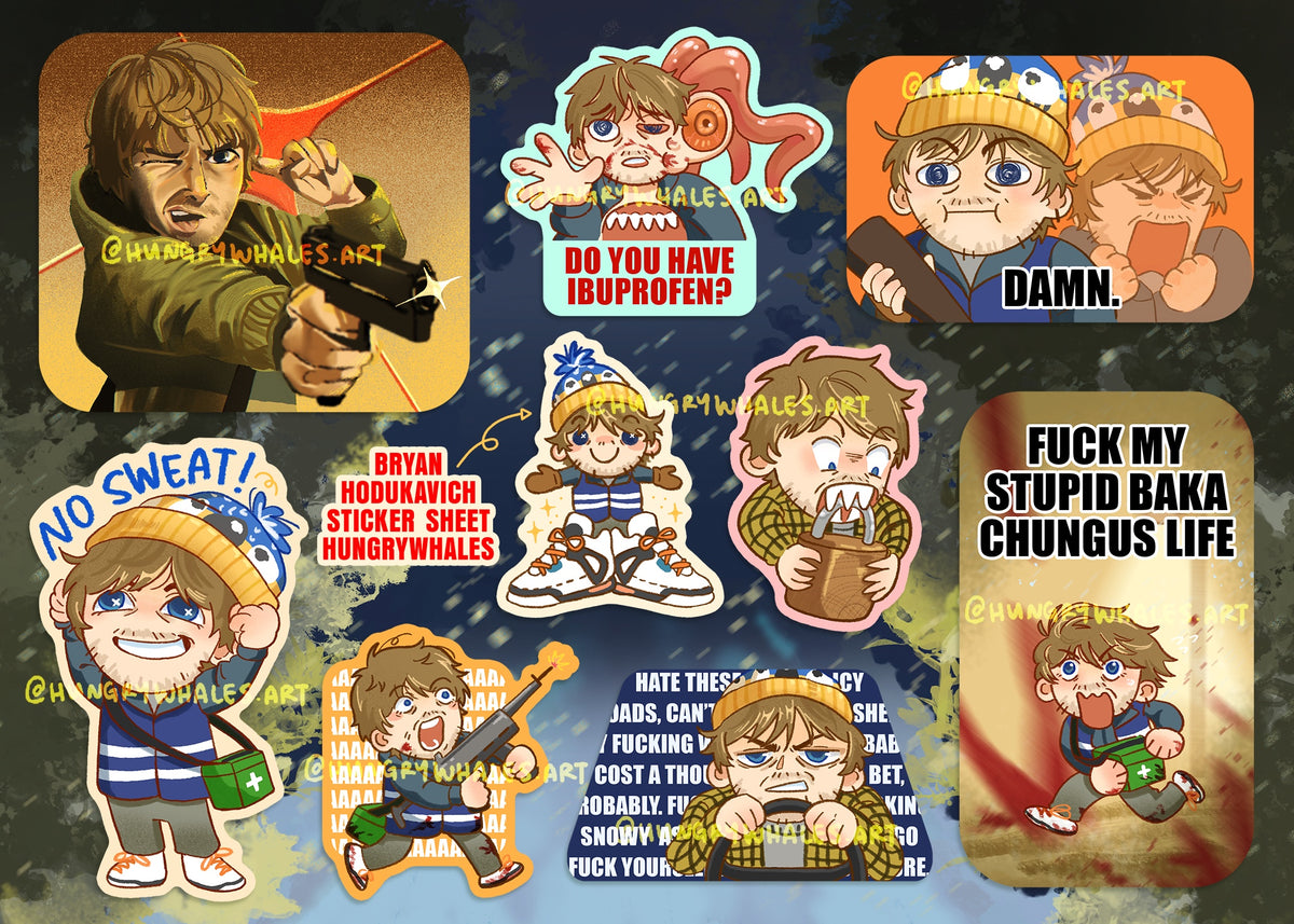 Bryan Hodukavich Stickers PREORDER