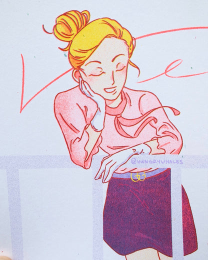 Veil by Kotteri Risograph Print