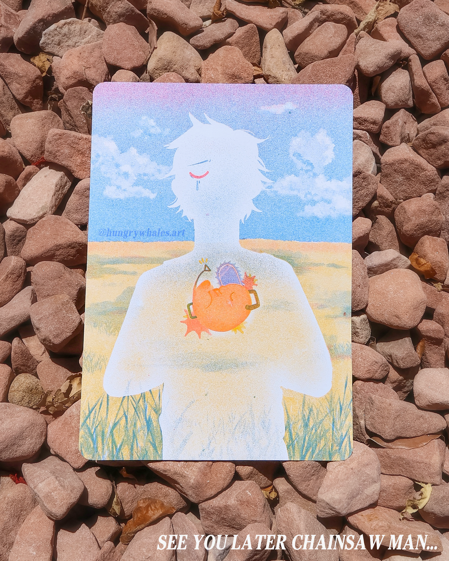 Denji Risograph Print