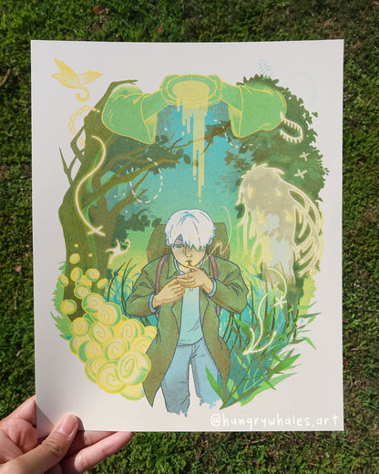 Mushishi Risograph Print