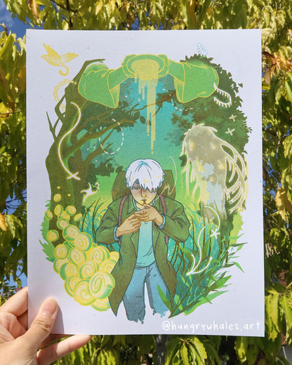 Mushishi Risograph Print