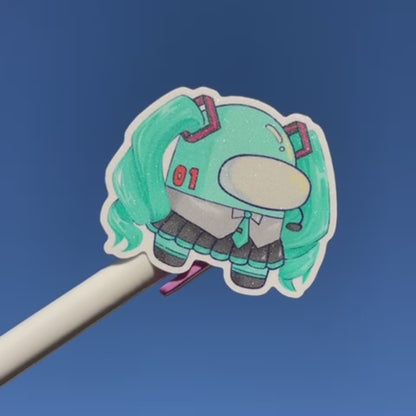 Sus Miku Sparkly Sticker