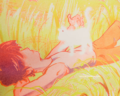 Summer Visit Risograph Print