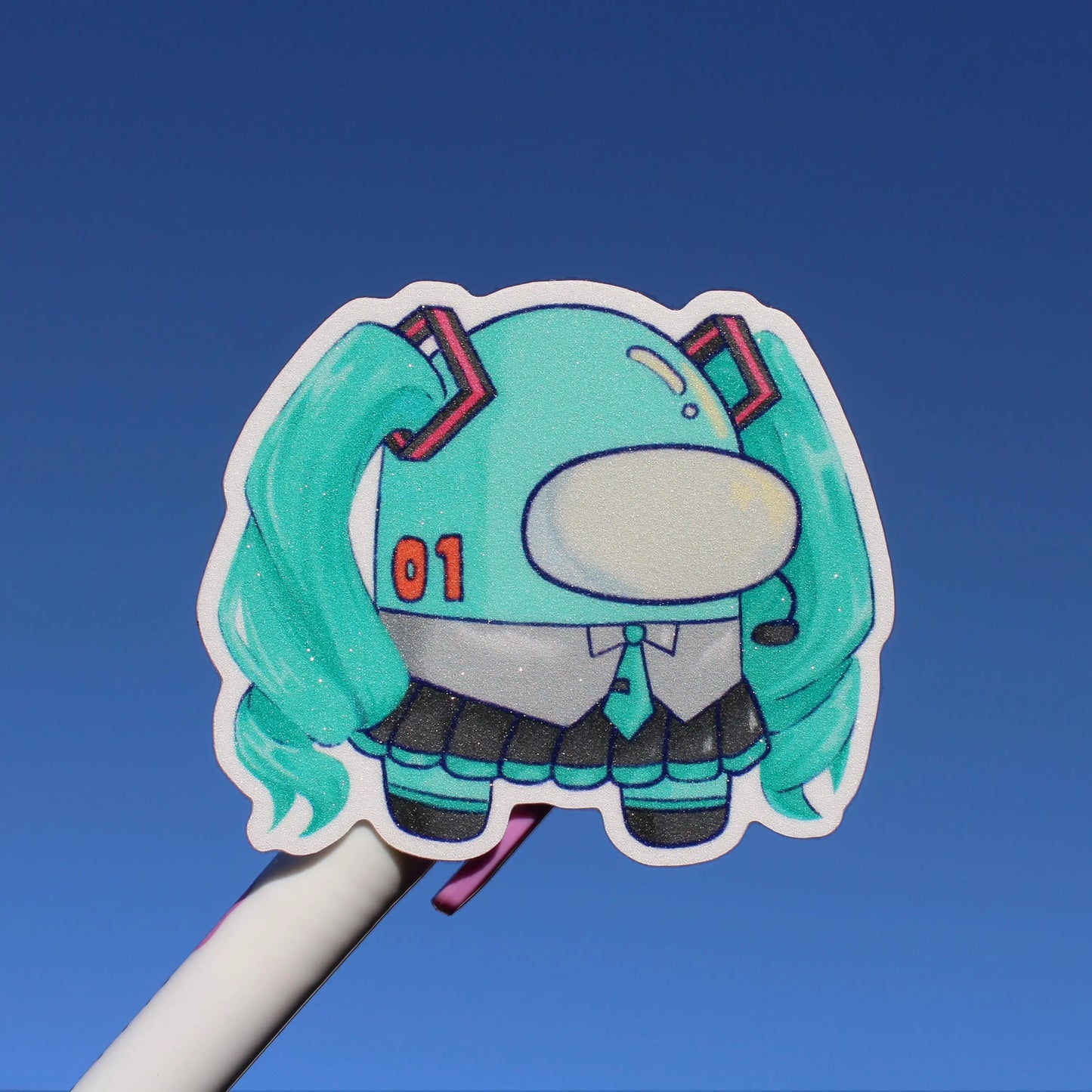 Sus Miku Sparkly Sticker